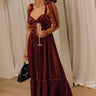 Cranberry Martini Velvet Midi in Chocolate Image - 1