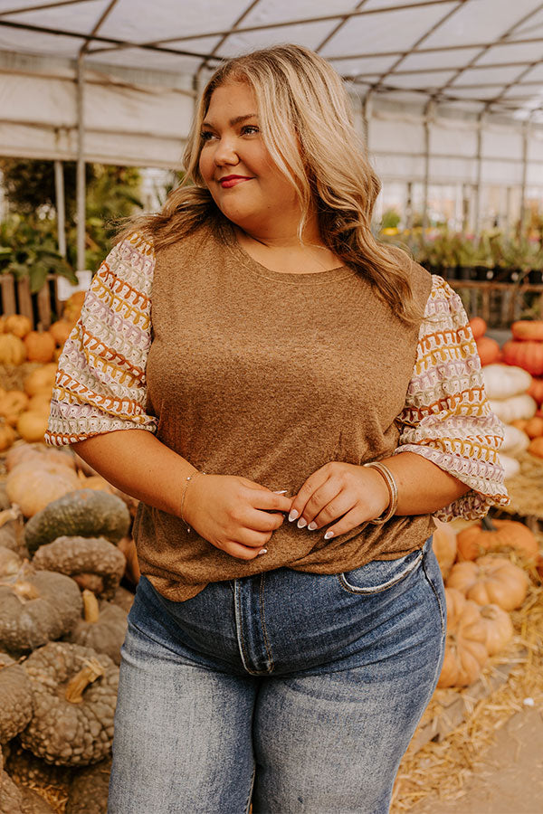 Autumn Treasure Knit Top Curves