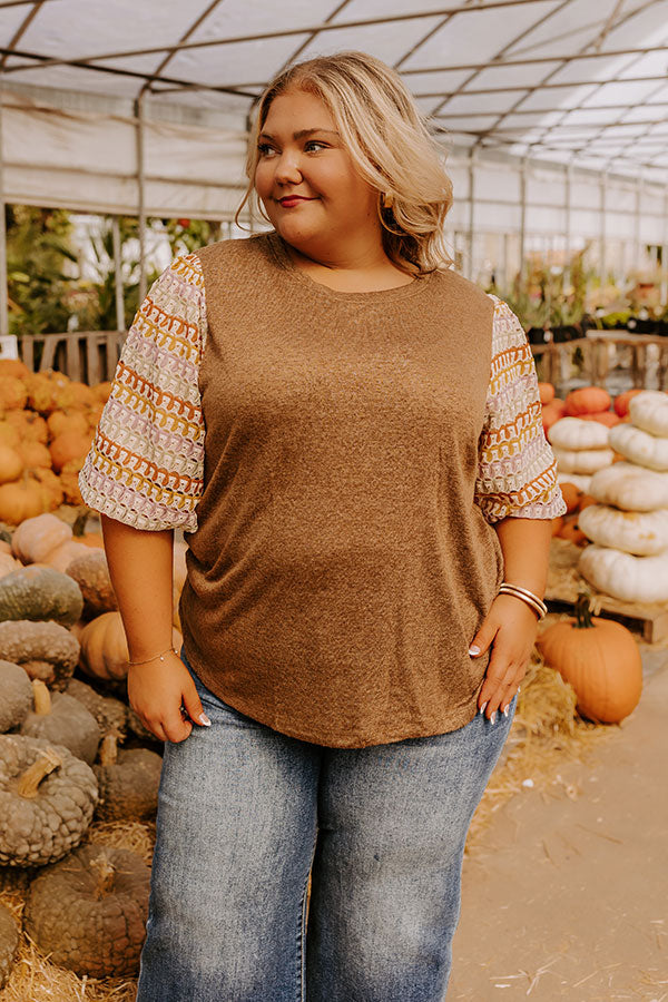 Autumn Treasure Knit Top Curves