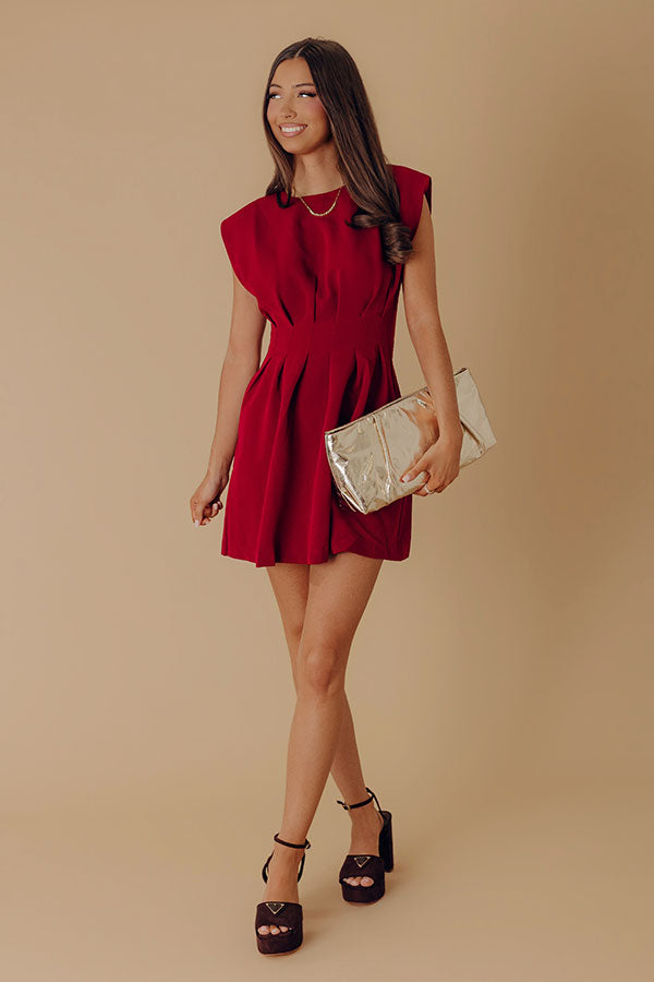 Cityscape Splendor Babydoll Dress in Red – Impressions Online Boutique