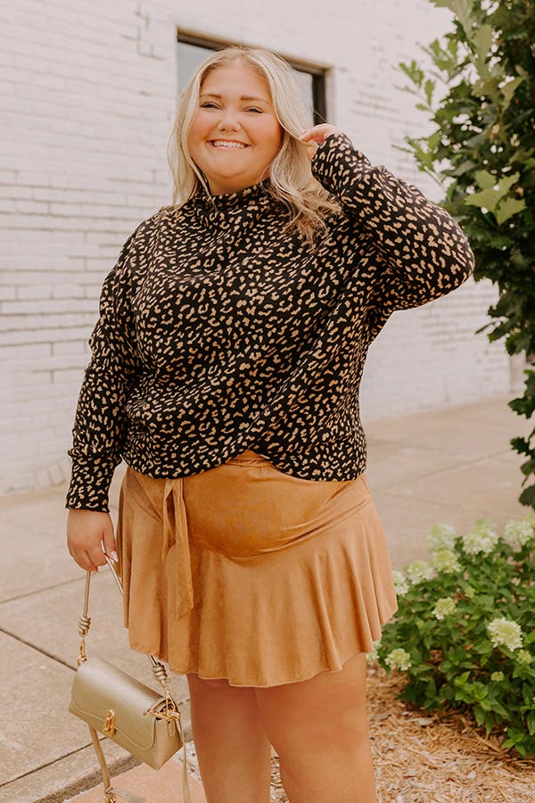 Charming Encounters Knit Sweater Top Curves