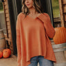 Falling Leaves Knit Sweater in Light Rust Image - 1