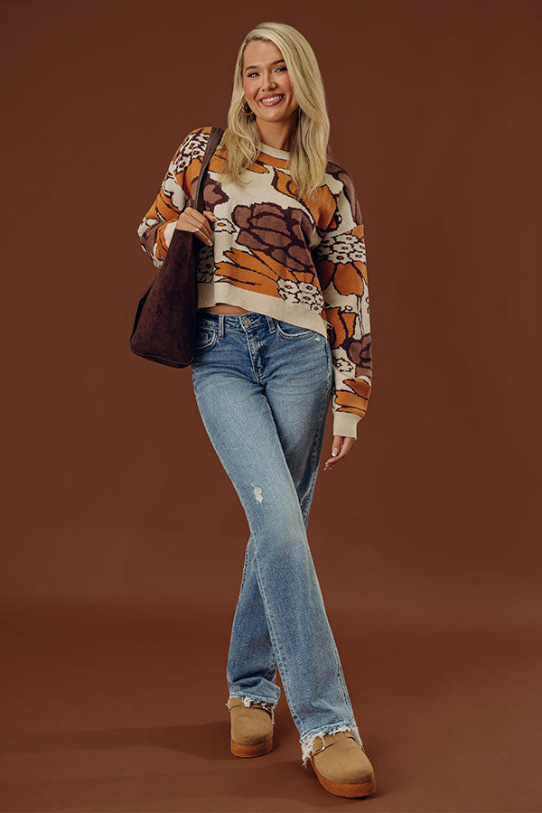 LOVERVET Wrenlee Midrise Distressed Straight Leg Jean Image - 1