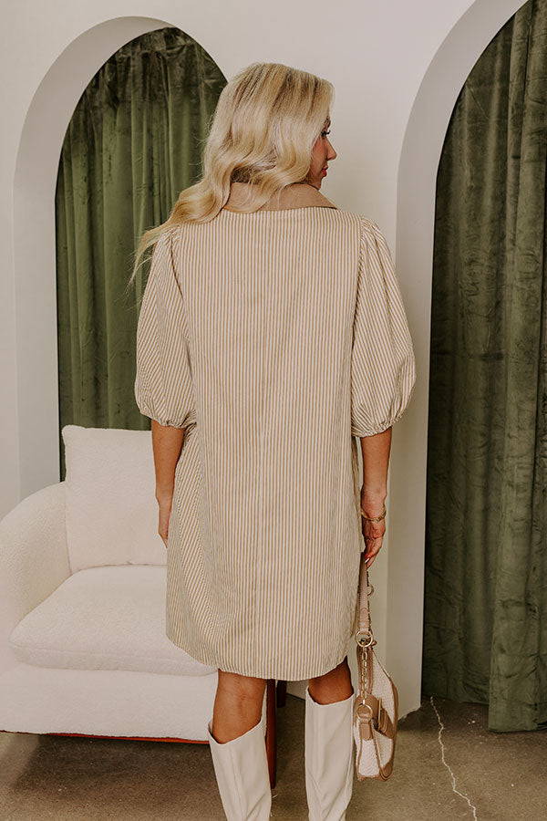 mini country dress Country Dreams Suede Fringe Mini Dress (Brown)