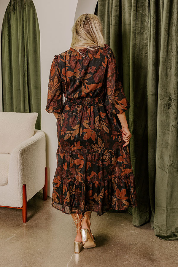 Autumn Encounters Floral Midi