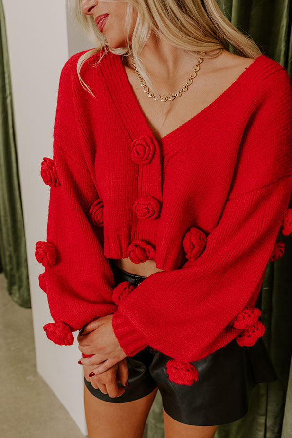 The Final Rose Knit Sweater Top