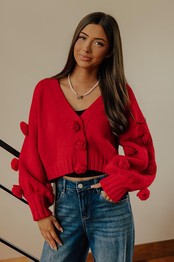 The Final Rose Knit Sweater Top Image - 2