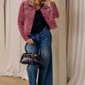 Hayride Honey Corduroy Jacket in Maroon Image - 1