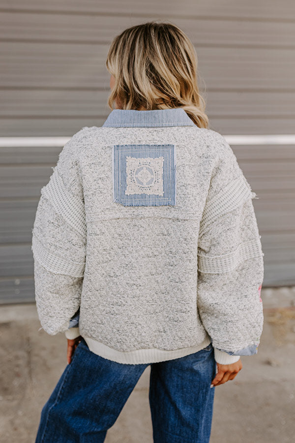 Keeping Cozy Quilted Jacket in Ivory