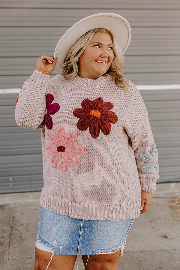 Wine Country Knit Sweater Curves