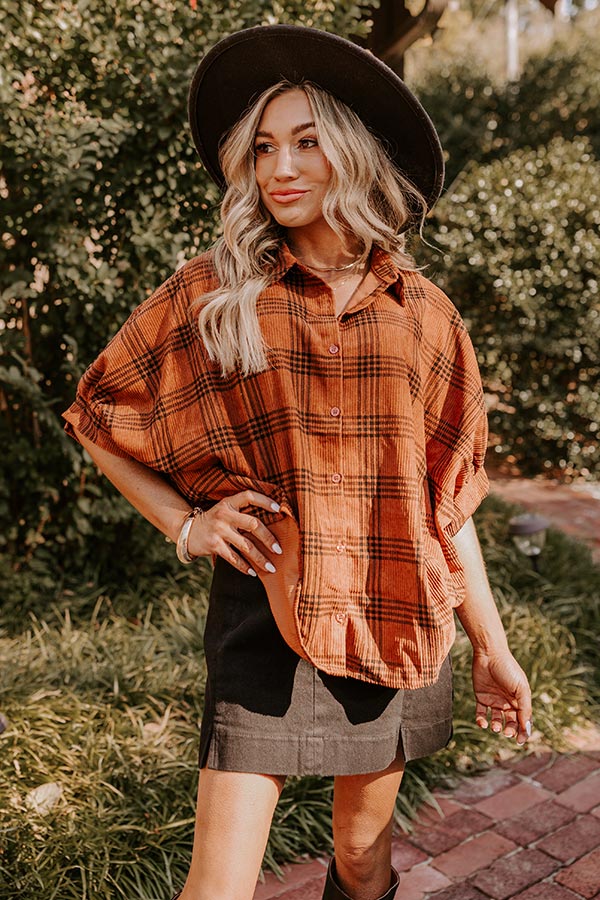 Fall Vibes Corduroy Button Up   