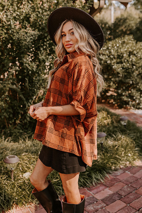 Fall Vibes Corduroy Button Up   