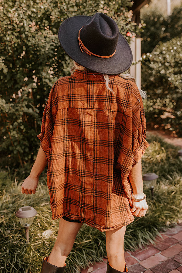 Fall Vibes Corduroy Button Up   