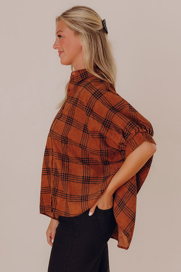 Fall Vibes Corduroy Button Up Image - 3