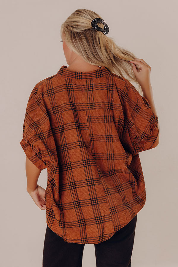 Fall Vibes Corduroy Button Up Image - 4