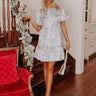 Glistening Smile Rhinestone Embellished Mini Dress Image - 1
