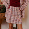 Boss Babe High Waist Tweed Mini Skirt in Pink Image - 1