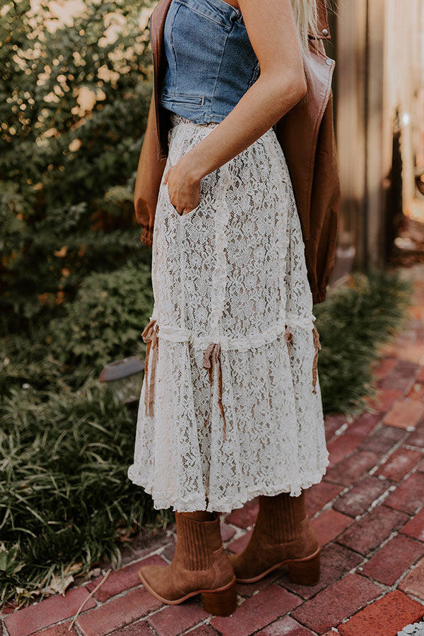 Boho Feels High Waist Lace Skirt in Mocha Impressions Online Boutique Boho Feels High Waist Lace Skirt in Mocha Impressions Online Boutique
