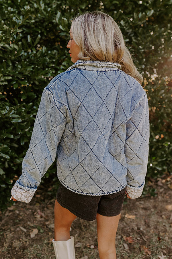 Woodland Walks Denim Quilted Jacket