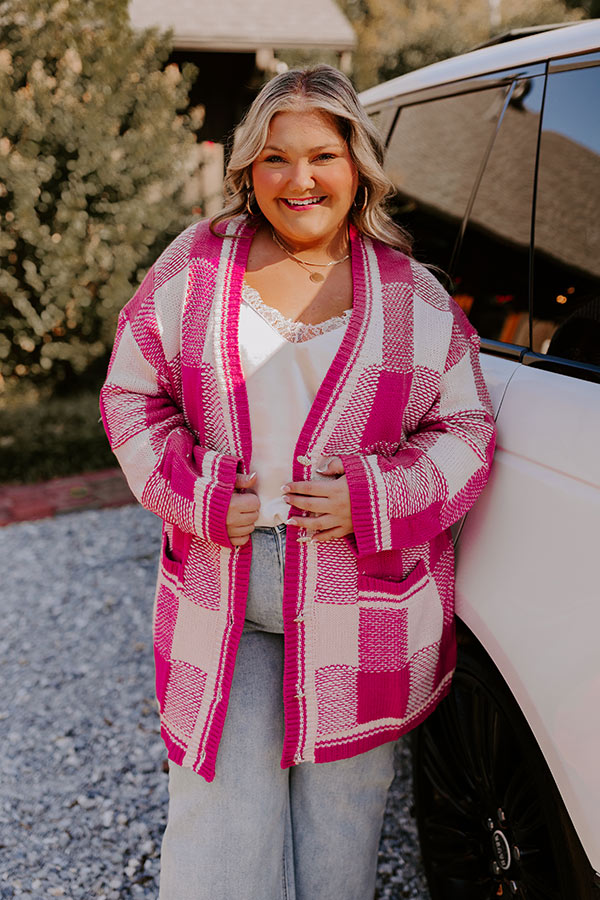 Brunch Ready Knit Cardigan Curves