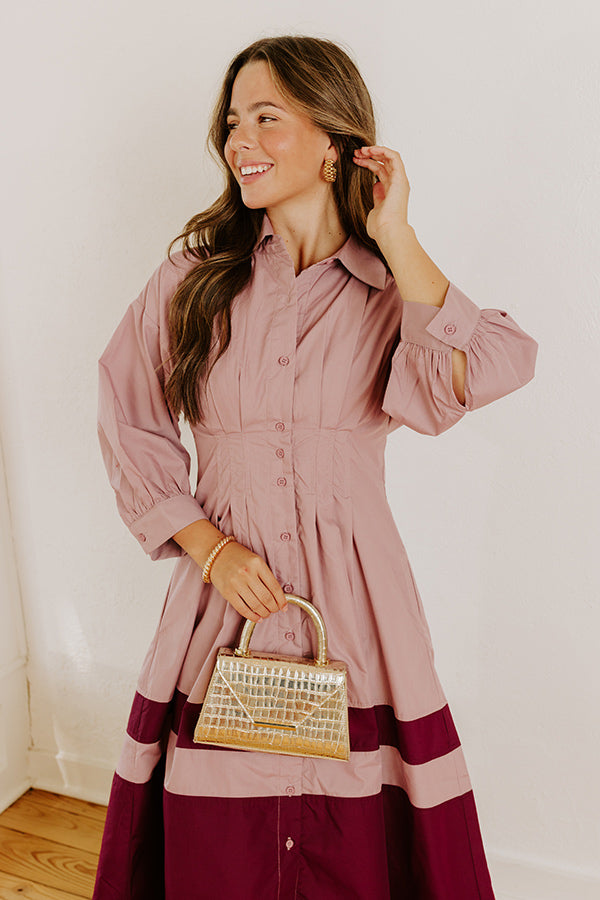 Hopeless Romantic Button Down Midi in Dusty Purple – Impressions Online  Boutique