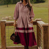 Hopeless Romantic Button Down Midi in Dusty Purple Image - 1