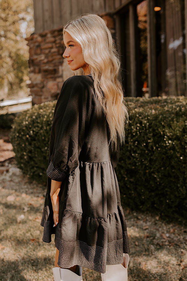 Dreamy Moment Mini Dress in Black