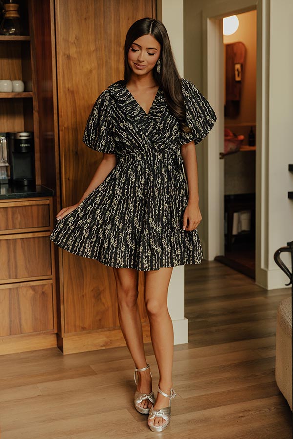 Whimsical Whispers Floral Mini Dress Image - 1