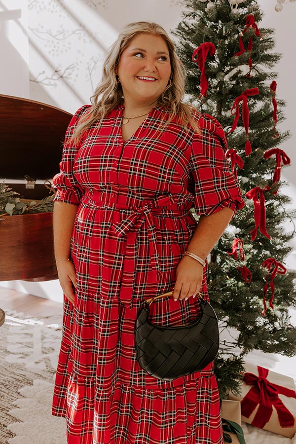 Merry Mood Plaid Midi Curves