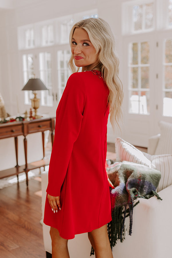 Holiday Party Embellished Mini Dress Holiday Party Embellished Mini Dress
