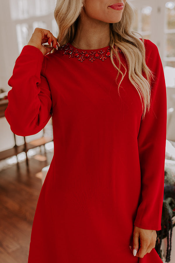 Holiday Party Embellished Mini Dress