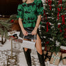 Glistening Garland Jacquard Peplum Top Image - 1