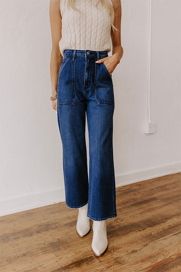 JUST USA Maeve High Waist Wide Leg Jean