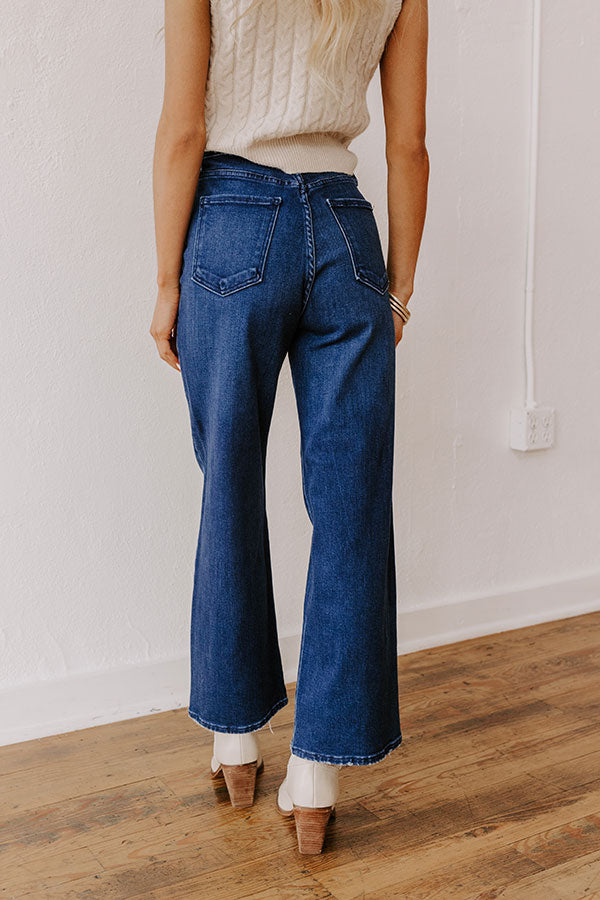 JUST USA Maeve High Waist Wide Leg Jean