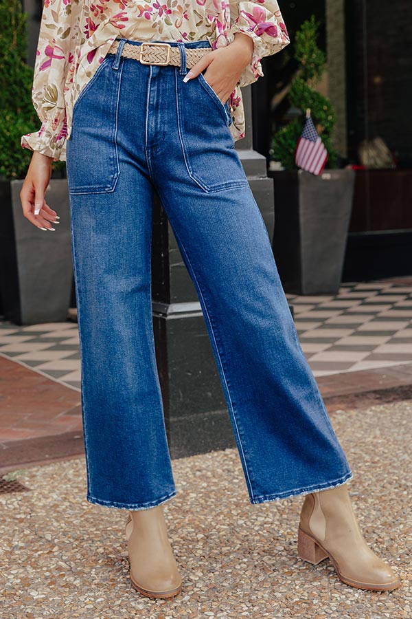 JUST USA Maeve High Waist Wide Leg Jean