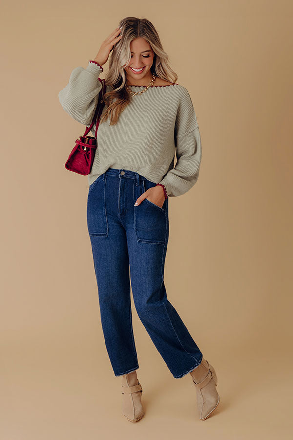 JUST USA Maeve High Waist Wide Leg Jean Image - 1