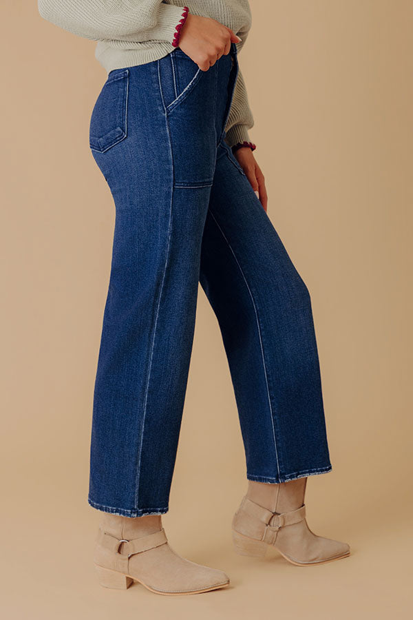 JUST USA Maeve High Waist Wide Leg Jean Image - 2