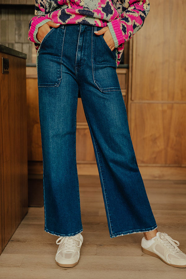 JUST USA Maeve High Waist Wide Leg Jean Image - 2