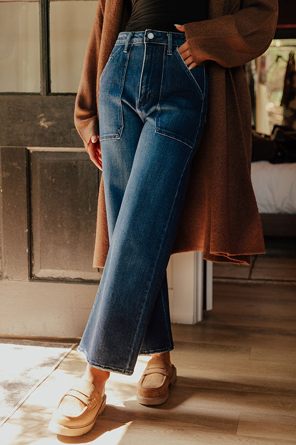 JUST USA Maeve High Waist Wide Leg Jean