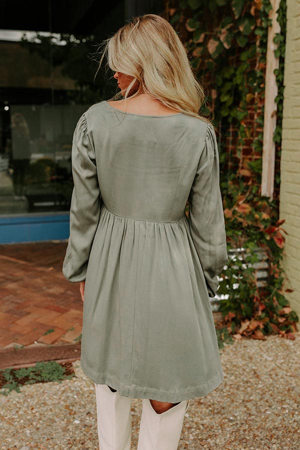 olive green babydoll dress Olive Green Tiered Babydoll Dress | Womens | X-Large (Available in XS, S, M, L) | Lulus