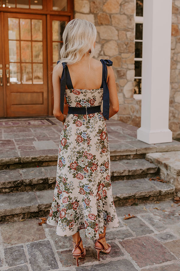 Wine Country Cutie Floral Midi