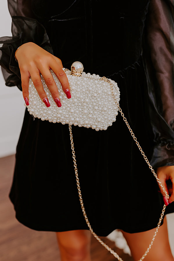 Loving Glance Pearl Embellished Clutch