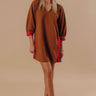 Soho Sleek Mini Dress in Camel Image - 1