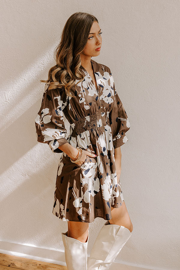 Room To Bloom Floral Mini Dress