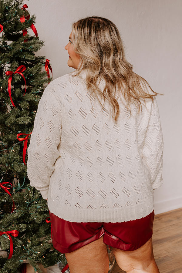 Sweet As Can Be Cable Knit Sweater Curves