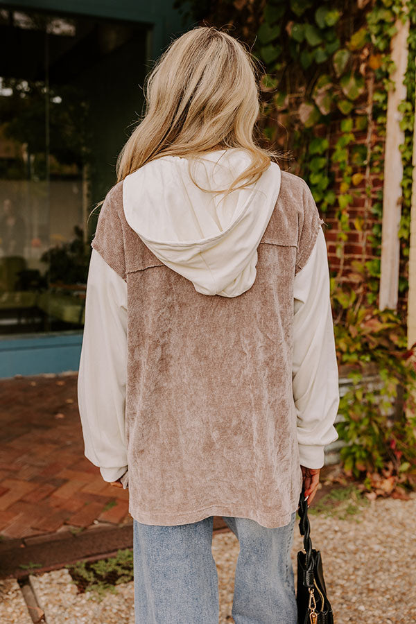 Trailside Talks Chenille Sweater in Taupe