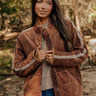 Cozy Moment Corduroy Jacket in Chocolate Image - 1