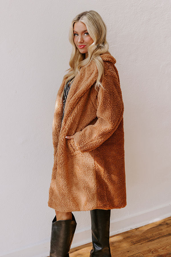 Falling For Cozy Sherpa Coat