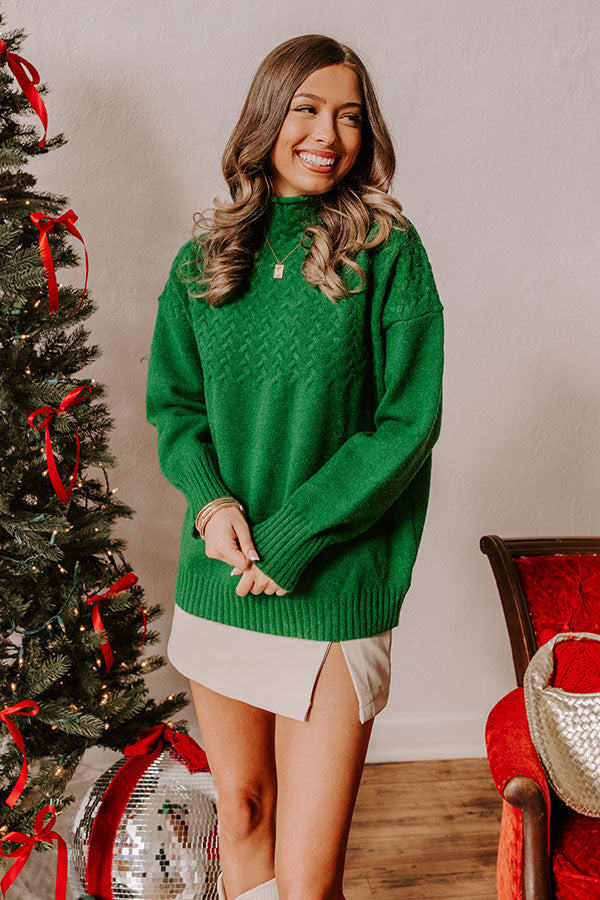 Evergreen Dreams Knit Sweater