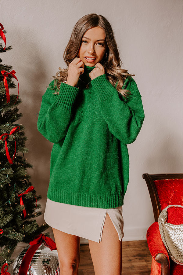 Evergreen Dreams Knit Sweater